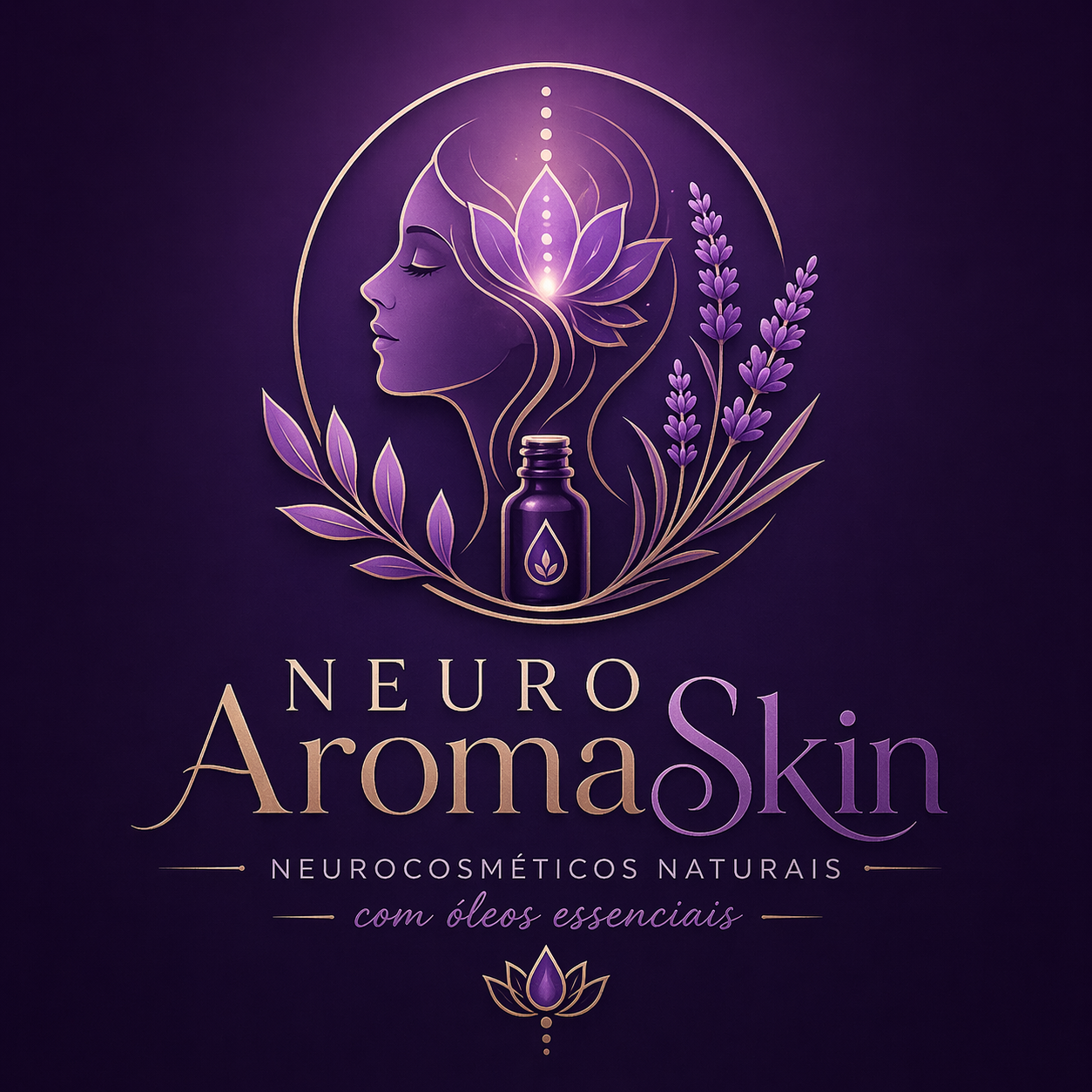 Logo NeuroAromaSkin — neurocosméticos naturais com óleos essenciais